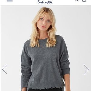 Splendid Lyric Sweater in Hot Pink